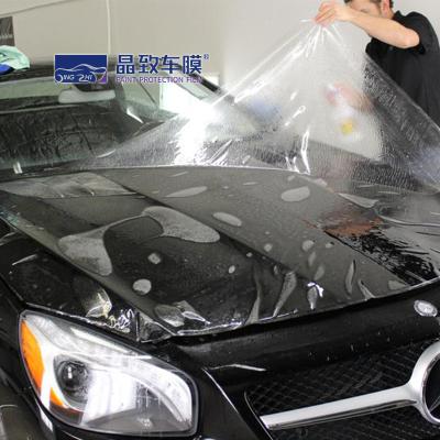 China Rollo de película ppf autocurativa de alta calidad, 1,52x15m, TPH transparente, película automotriz de TPU, película hidrofóbica para protección de pintura de coche en venta