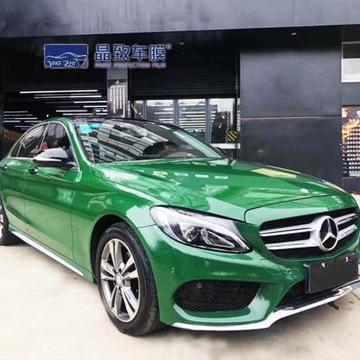 China Weatherproof PPF Coating For Car , Practical Metallic Green Vinyl Wrap for sale