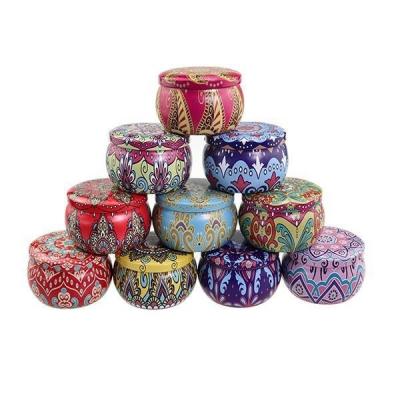 China 4.4 OZ Luxury Scented Travel Tin Candles , Decorative Tin Jars For Candles for sale