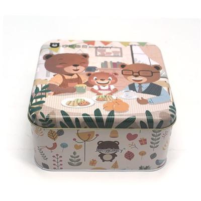 China 0.23mm Tinplate Metal Tin Can Box For Butter Cookies Storage Packaging for sale