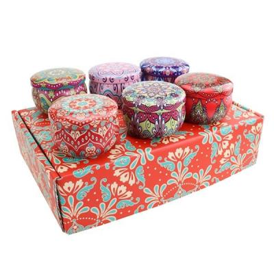 China Metal Candle Tins / Tin Candle Containers For Decorative Gifts for sale