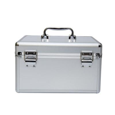 China Silver Color Aluminum Alloy First Aid Box Container With Lock for sale