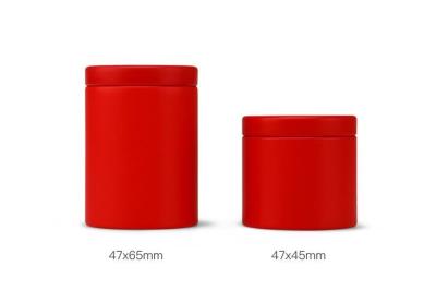 Chine Thé Tin Box Metal Storage Tins de catégorie comestible avec des couvercles 47x45mm 47x65mm à vendre