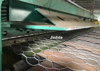 China Hydraulic Stainless Steel Wire Mesh Cutting Machine / Gabion Production Line for sale