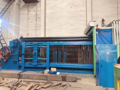 China El PLC controla la máquina automática 3.2m m de Gabion que el PVC del alambre cubrió las cajas de Gabion de la piedra en venta