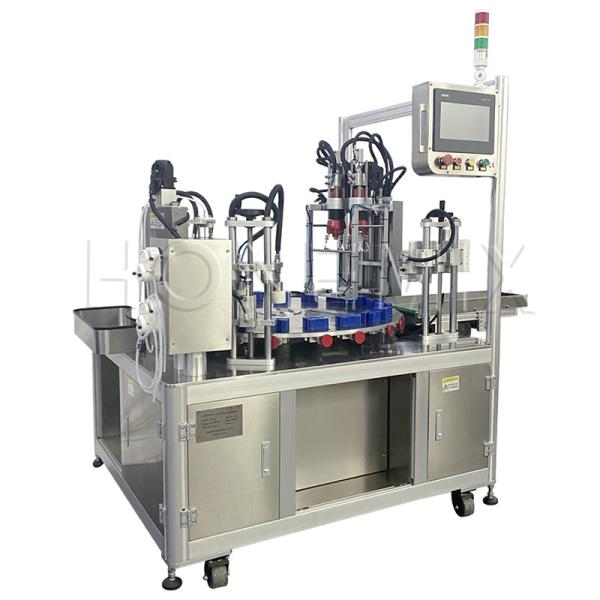Quality Rotary Perfume Bottle Liquid Filling Machines Fully Automatic Compact Structure for sale