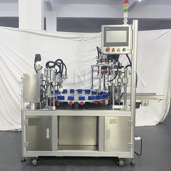 Quality Rotary Perfume Bottle Liquid Filling Machines Fully Automatic Compact Structure for sale