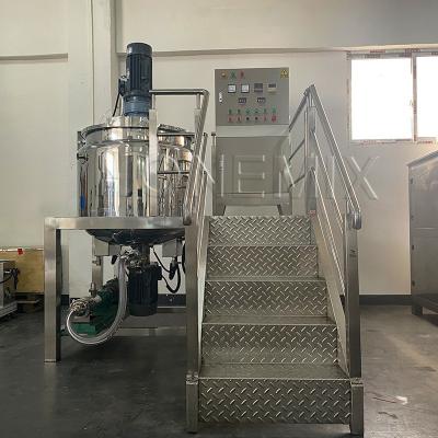 Quality Small Liquid Soap Making Machine 300L Shampoo Mixer Machine With Agitator for sale