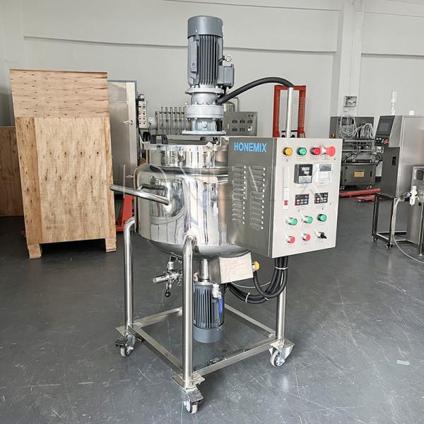 Quality Shampoo Bath Soap Making Machine Emulsifier Liquid Soap Mixing Machine Small for sale