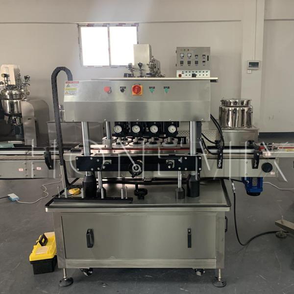Quality 3KW High Speed Automatic Capping Machine Eight Wheels Stainless Steel for sale