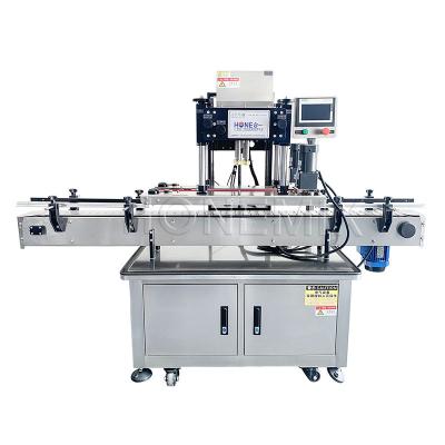 China Four Wheels Automatic Capping Equipment Round Bottle Cap Sealing Machine for sale