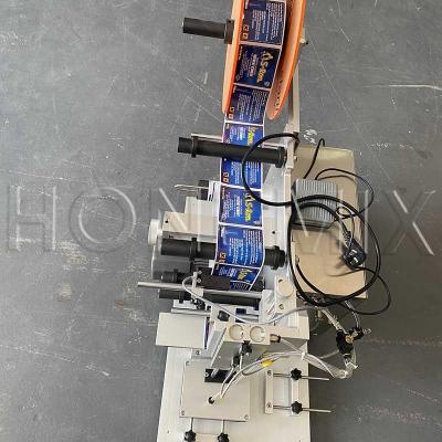 Quality Semi Automatic Sticker Labeling Machine 100W Flat Bottle Label Applicator for sale