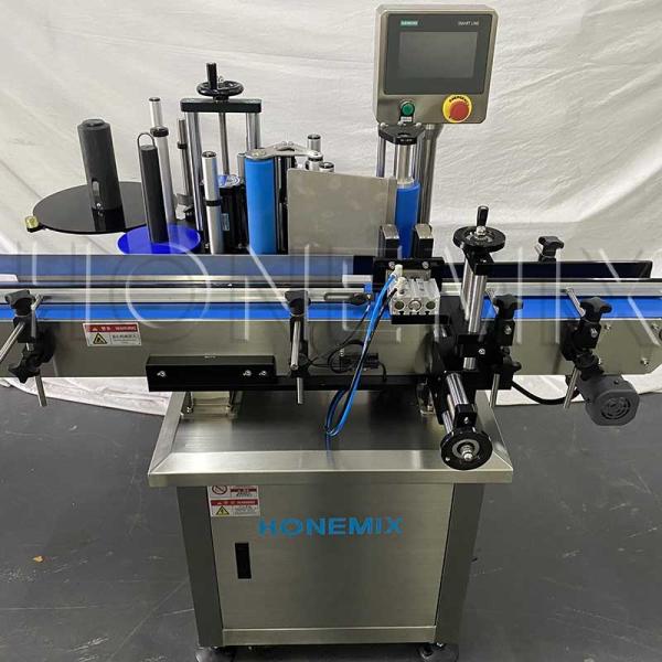 Quality Automatic Vertical Sticker Labeling Machine Custom For Round Bottle for sale