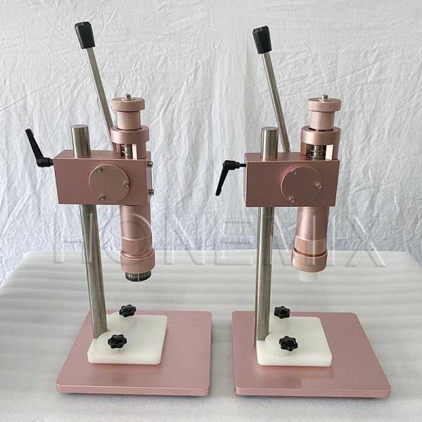 Quality Vacuum Perfume Filling Line Four Heads Manual Perfume Bottle Crimping Machine for sale