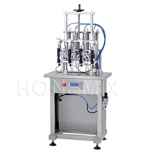 Quality Semi Auto Perfume Making Machine Four Heads Vacuum Filling Machine for sale