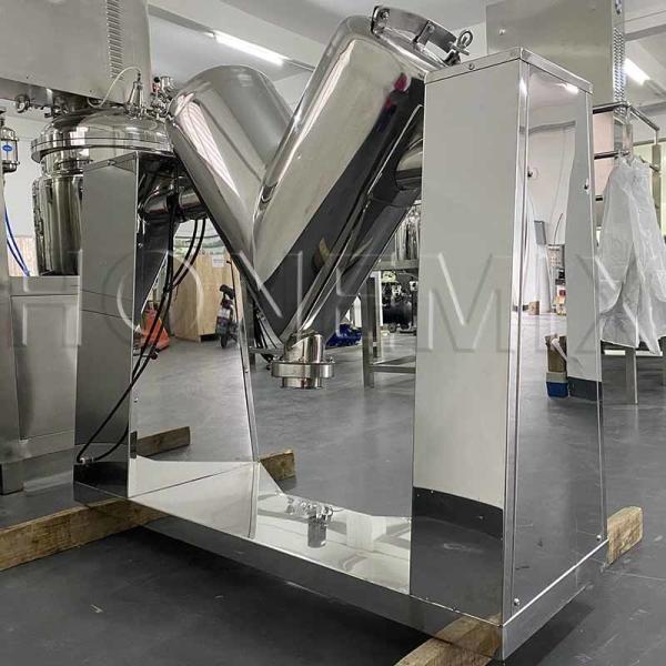 Quality V Shape Dry Powder Mixing Machine SUS316L Protein Powder Mixer CE for sale