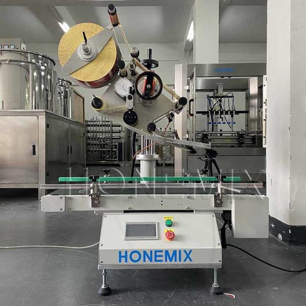 Quality Desktop Flat Bottle Labeling Machine electric Automatic Box Label Applicator for sale