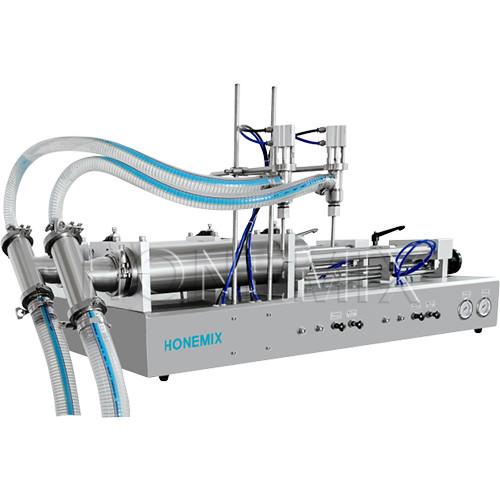 Quality Cosmetics Two Head Filling Machine Piston Horizontal Filling Machine CE for sale