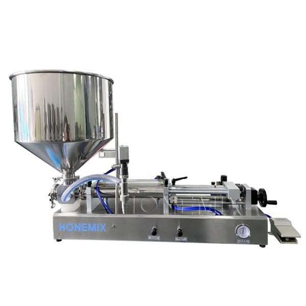 Quality Horizontal Sanitizer Gel Filling Machine One Nozzle Semi Auto Filling Machine for sale