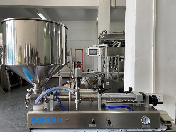 Quality Horizontal Sanitizer Gel Filling Machine One Nozzle Semi Auto Filling Machine for sale