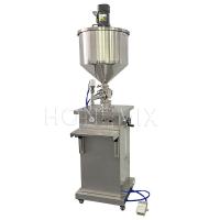 Quality Food Jam Hopper Filling Machine Vertical Mixing paddle Pneumatic Control for sale