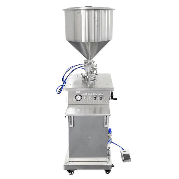 Quality Vertical Piston Filling Machine Pneumatic Control Cream Filler Machine Safety for sale