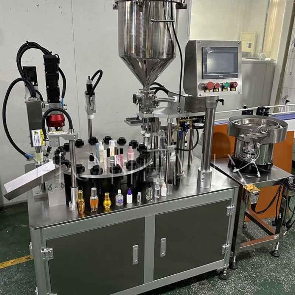 Quality Rotary Quantitative Cream Filling Machine 220V For Lip Gloss Concealer for sale