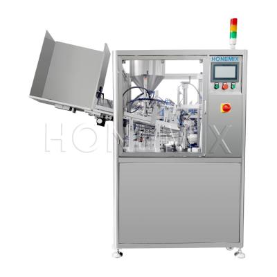 Chine Machine automatique de remplissage et d'étanchéité de tubes personnalisée pour la lotion corporelle de crème cosmétique à vendre