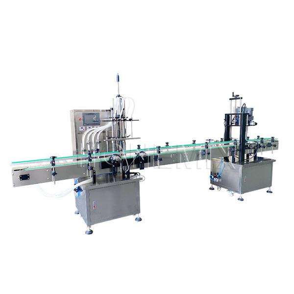 Quality Red Wine Juice Filling And Capping Machine 220V Automatic Liquid Filler for sale