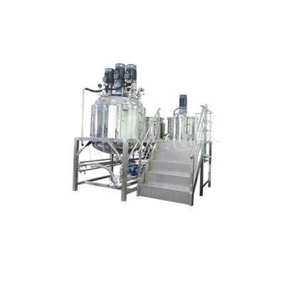China Fixed Vacuum Emulsifying Mixer 1000L Toothpaste Making Machine 5.5KW for sale