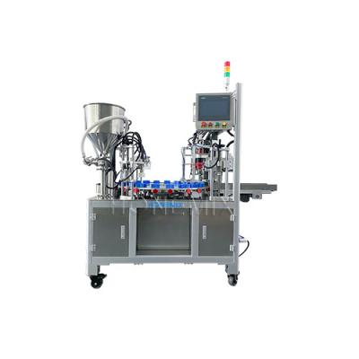 Chine Servo rotatif machine de remplissage de capuchon à crème liquide Toner automatique à deux têtes à vendre