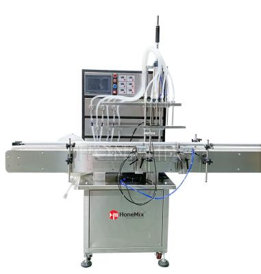 中国 Hair Oil 6 Nozzles Liquid Magnetic Pump Filling Machine 販売のため