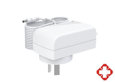 China IEC/EN 60601 Certified 24W AU Plug Medical Power Supply, 12V/9V/5V/24V/36V Medical AC Adapter for sale