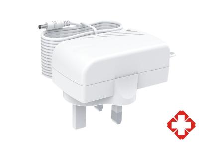 China IEC/EN 60601 Certified 24W UK Plug Medical Power Supply, 12V/9V/5V/24V/36V Medical AC Adapter for sale