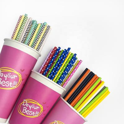 China biodegradable & Straw Colorful Drinking Customized Paper Cheap Biodegradable Disposable Straw Wholesale Straw Eco Friendly for sale