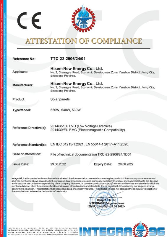 CE - Hisem New Energy Co., Ltd.