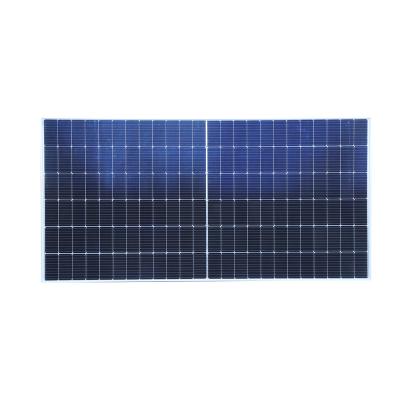 China Off Grid Monocrystalline Solar Ground Flat Grid Solar System Solar Cell M10 182mm*91mm 550 Watt Solar Panels en venta