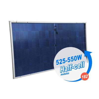 China Efficient PV Module Solar Panel 530w 540w 550w Monocrystalline For Industrial Use M10 for sale