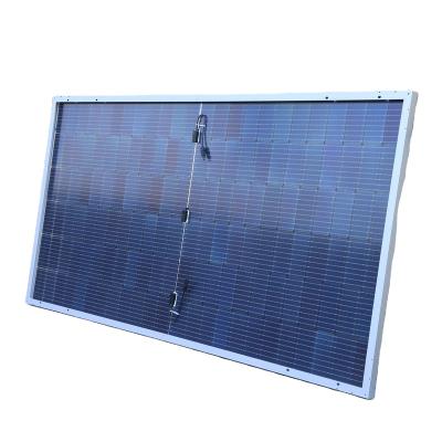 China Half Cut Portable Transparent Flexible Monocrystalline Silicon Solar Panels for sale