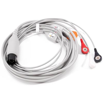 China Mindray PM9000 alrededor 6 del cable 5 del ECG del Pin ECG lleva el cable médico en venta