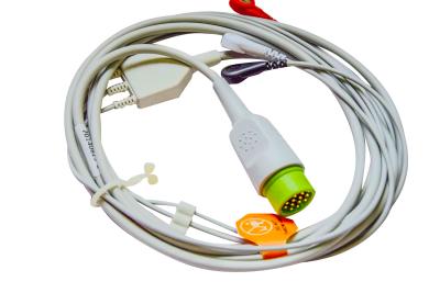 China Tipo rápido 3 serie médica de Spacelab Elance del Leadwire del cable ECG del ECG de la ventaja ECG en venta