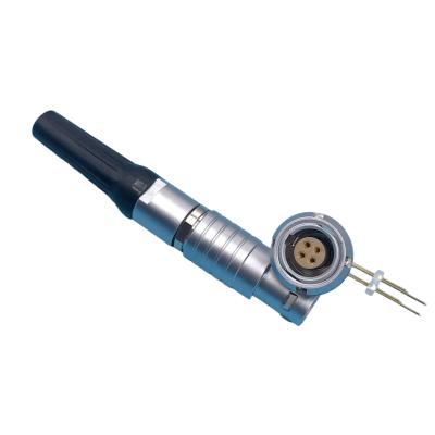 China ODM EMC Shielding Self Locking Connector 4 Pin In Straight Plug for sale