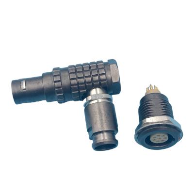 China Straight Self Latching Male Female Wire Connectors 3 pin Push Pull for sale
