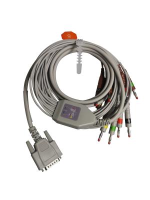 China Mindray 10 Lead Ecg Cable Compatible With Mindray ECG EKG Machine for sale