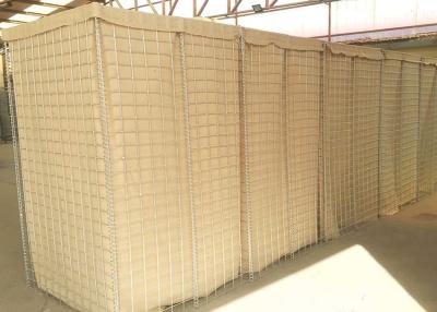 China Hesco Bastion Barrier Wall , Welded Gabion Mesh For Military / Flood for sale