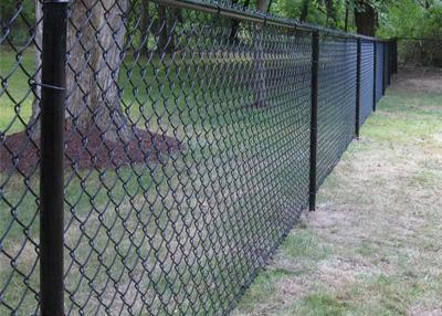 China Green PVC Coated Hot Dipped Galvanized Chain Link Fence For School / Pool for sale