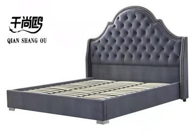 China Royal Adult Double 4ft Platform Wooden Bed European style for sale