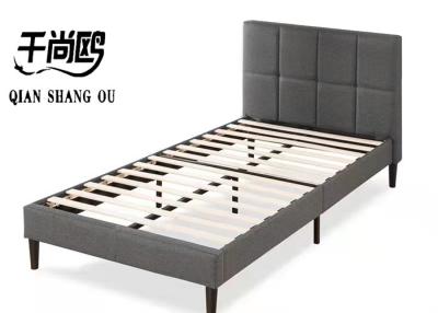 China Tufted Twin Size Upholstered Platform Bed Home Furnishings for sale