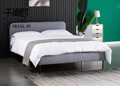 China A tela personalizada estofou o quadro da cama de plataforma, cama de plataforma da parede à venda