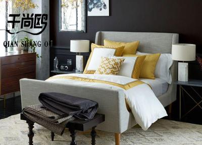 China Quadro personalizado da cama da mobília do quarto, quadro moderno da cama do assoalho da tela à venda